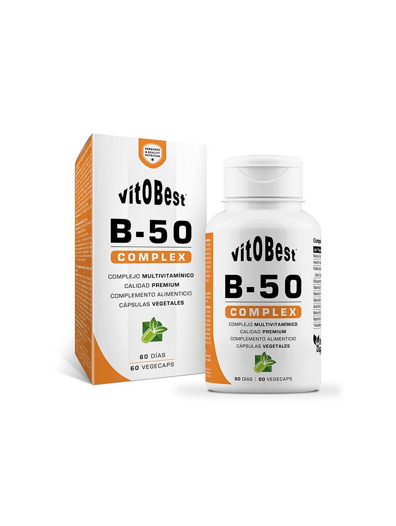 Complejo de vitaminas B · B-50 Complex · 60 VegeCaps